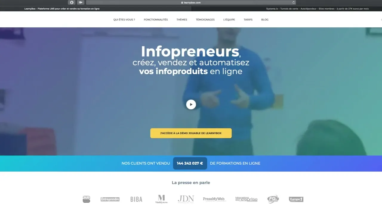 Outils et plateformes pour réussir en affiliation : LearnyBox, Systeme.io