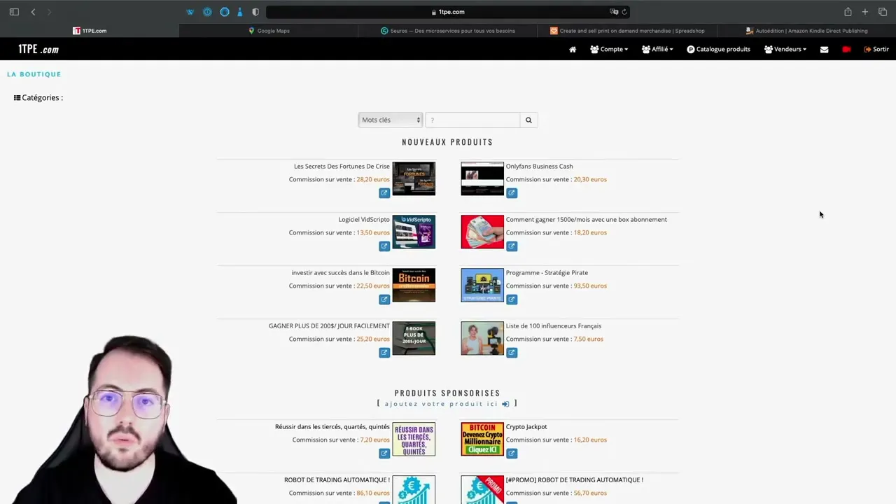 L'affiliation marketing avec 1TPE pour gagner des commissions