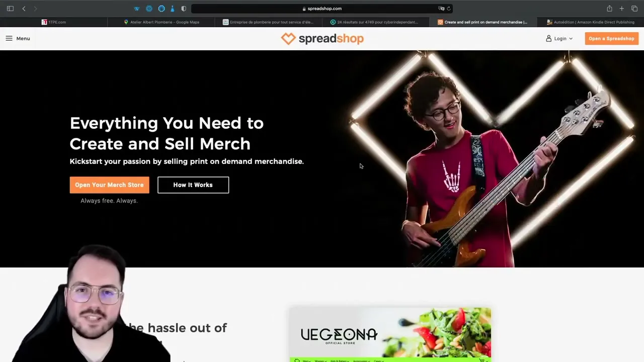 Créer une boutique de print on demand avec Spreadshirt