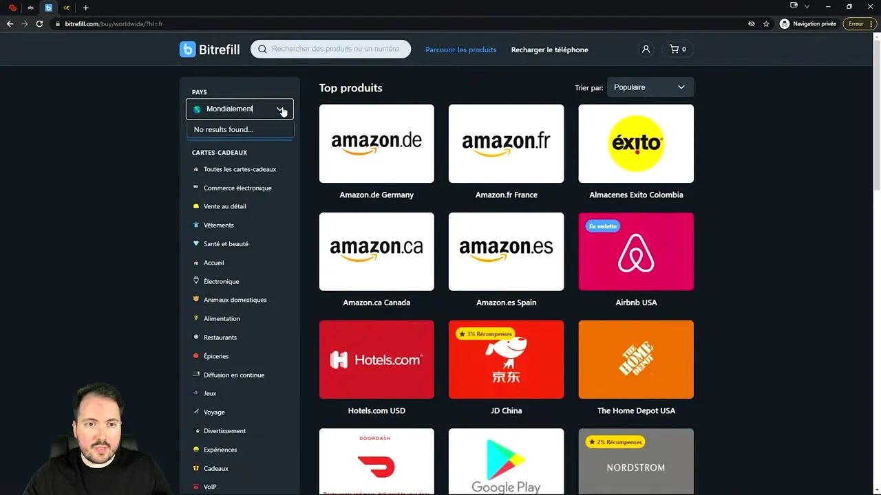 Méthode complète pour dépenser ses cryptos via Bitrefill