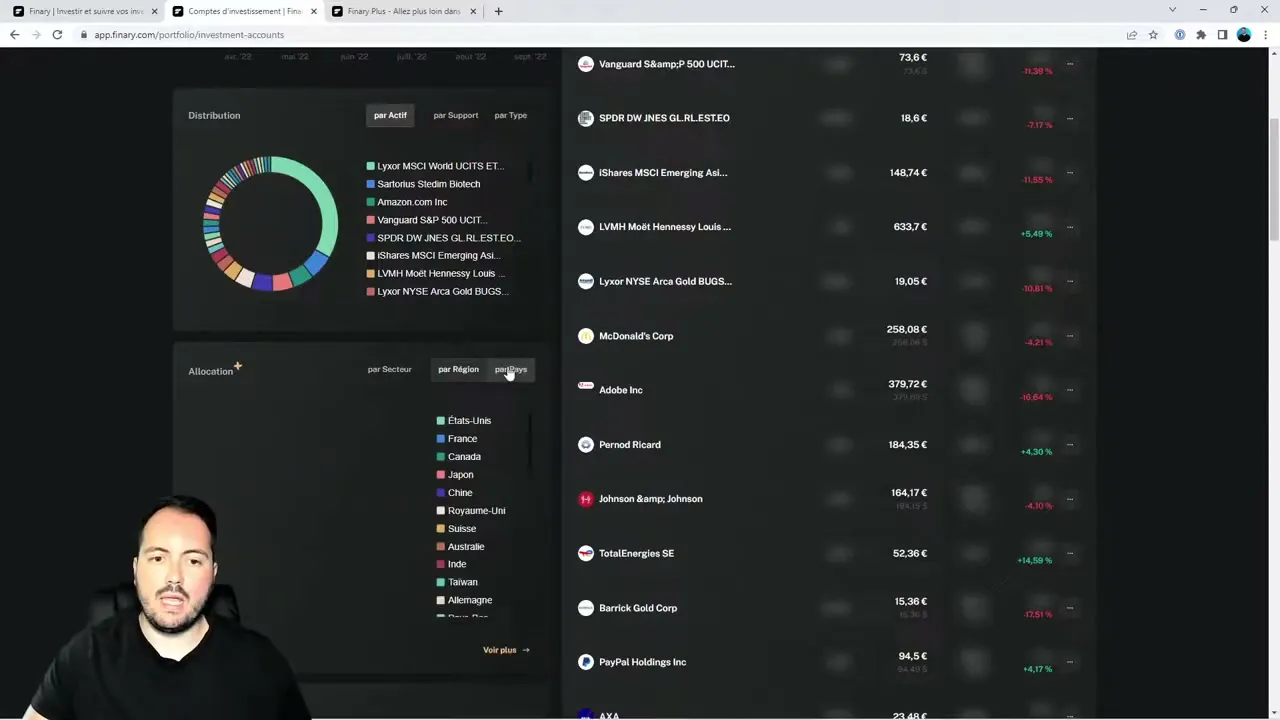 Suivi complet du patrimoine sur Finary