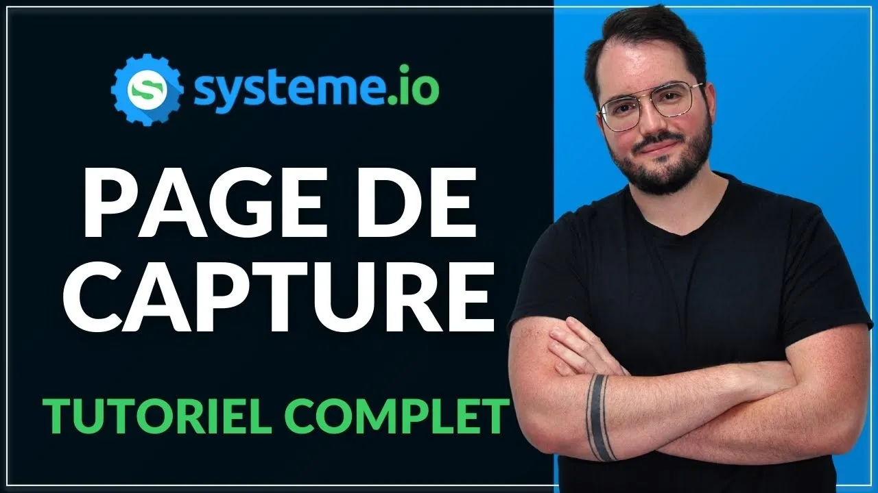 Choix du modèle de page de capture et personnalisation
