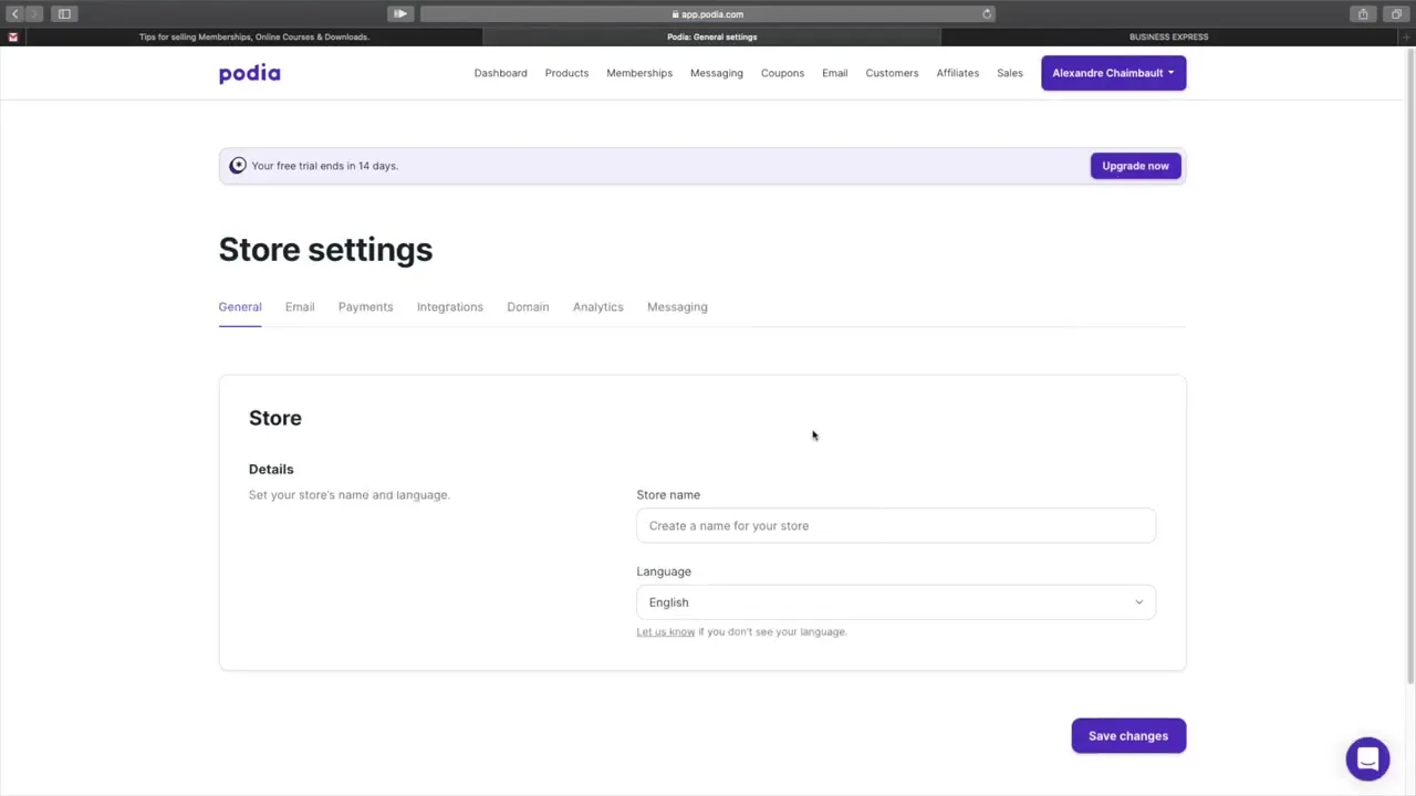 Personnalisation et conseils pour réussir sur Podia