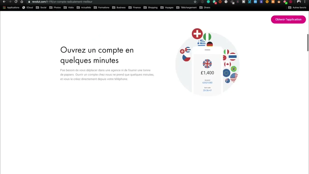 Fonctionnalités de l'application Revolut : coffres, budget, crypto
