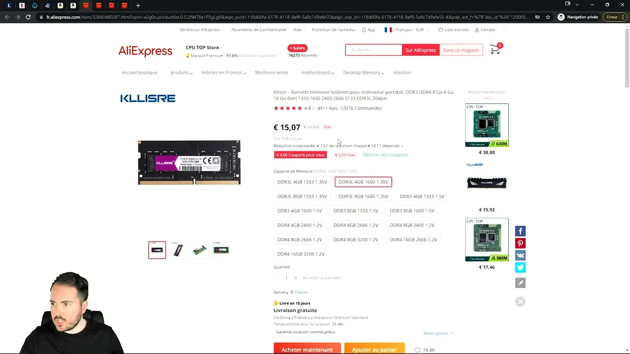 Budget détaillé du rig de minage
