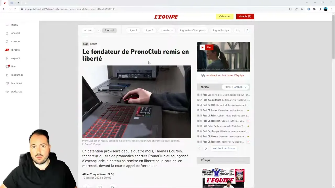 Arnaque aux paris sportifs avec fausse garantie de remboursement