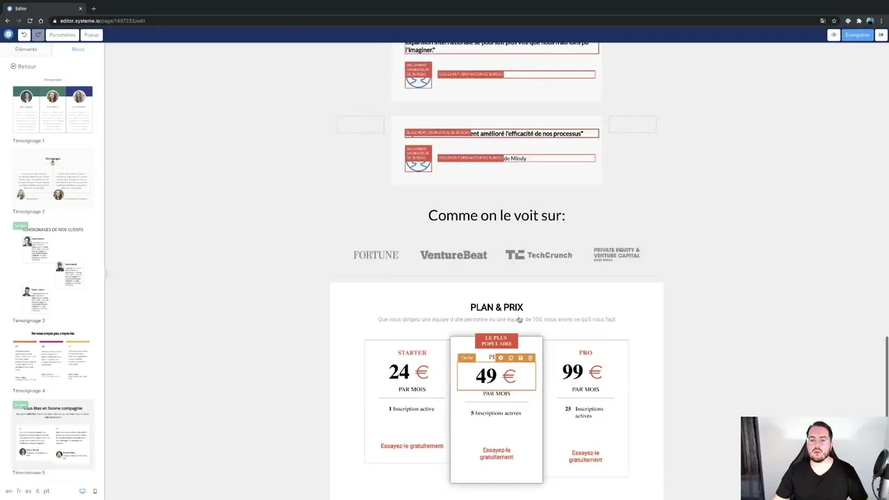 Page de remerciement et fidélisation client