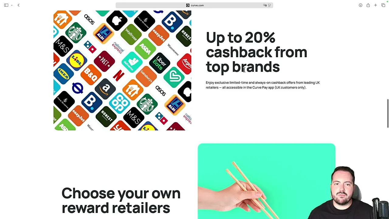 Système de cashback et récompenses Curve