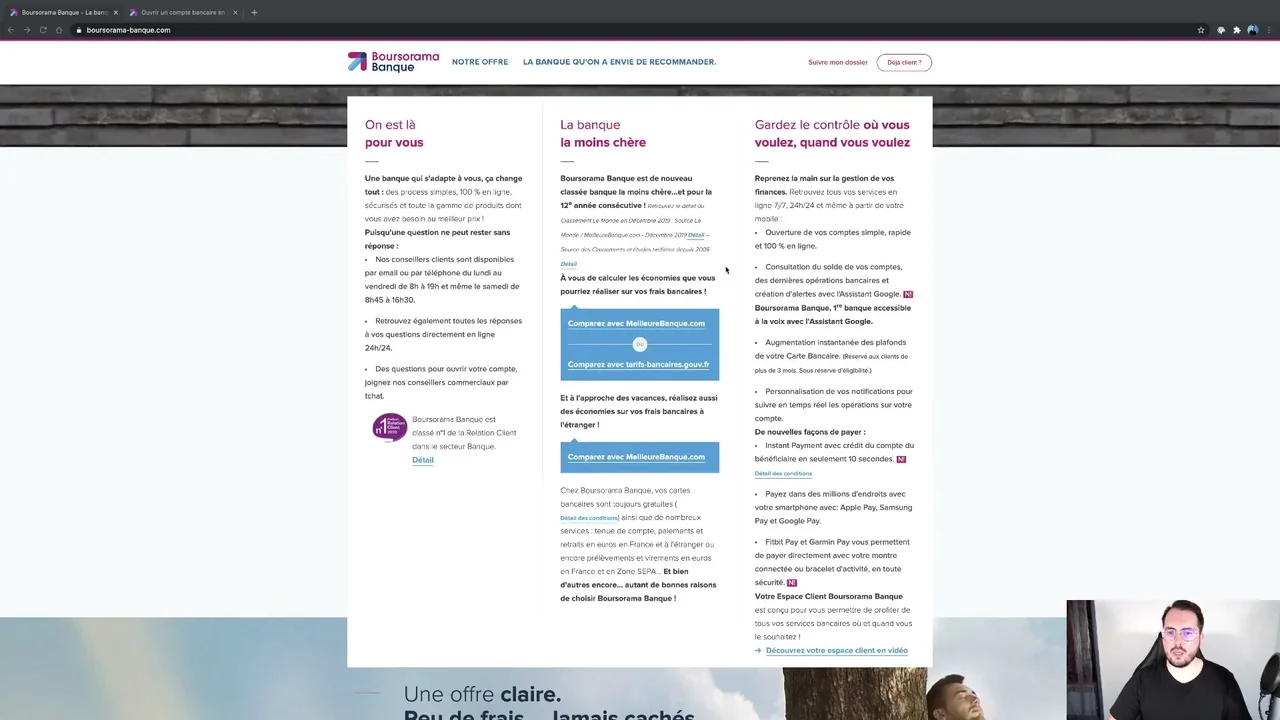 Comparatif banques en ligne