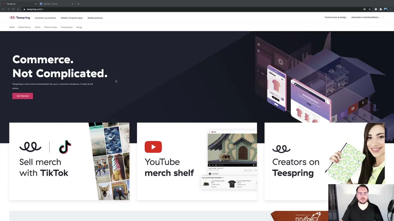 Tutoriel marque de vêtements avec Teespring