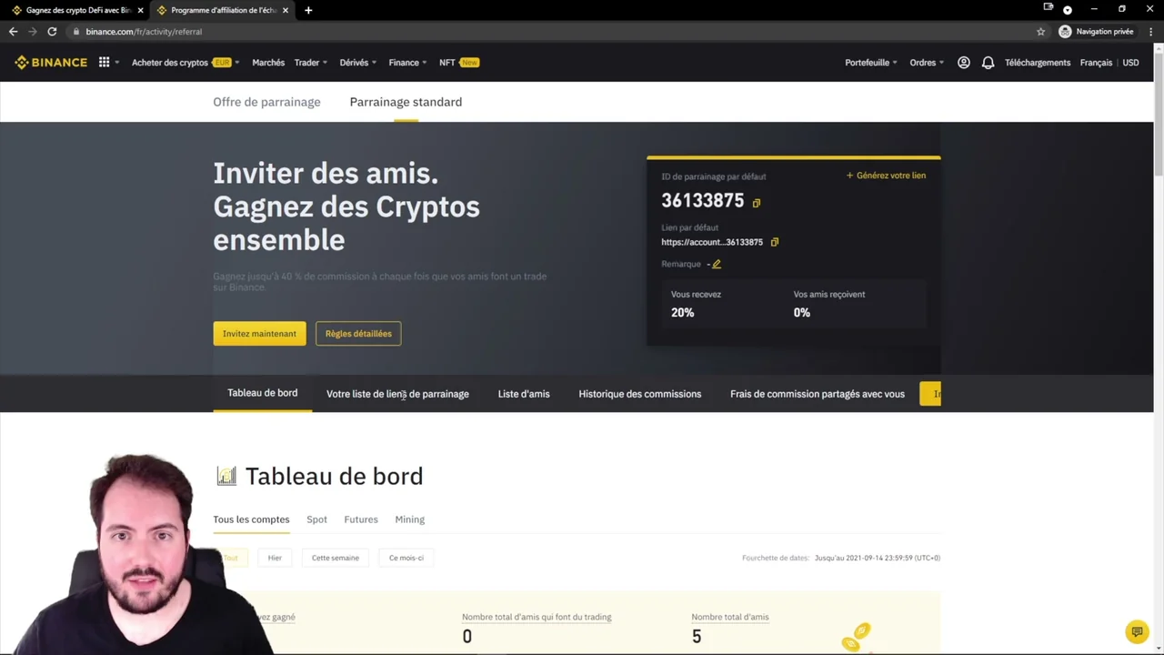 Récapitulatif débutant Binance