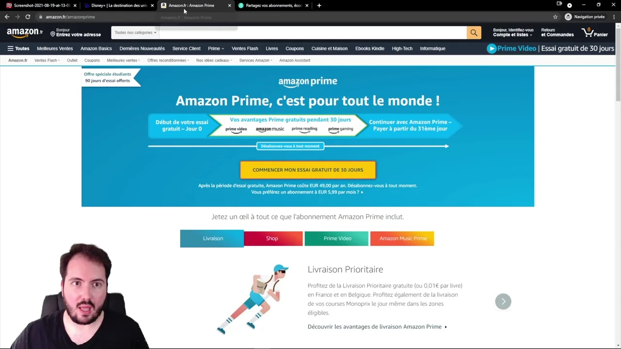 Partage compte streaming famille