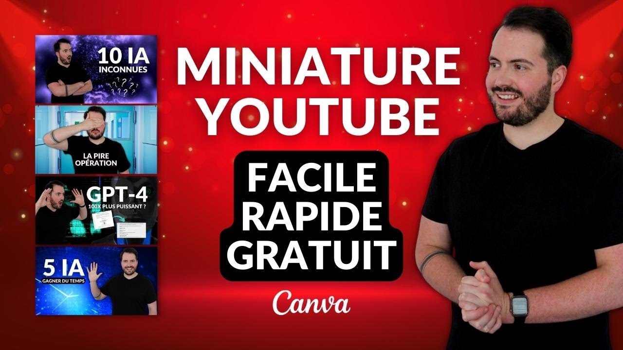 Créer une miniature YouTube facile et gratuite (Canva)
