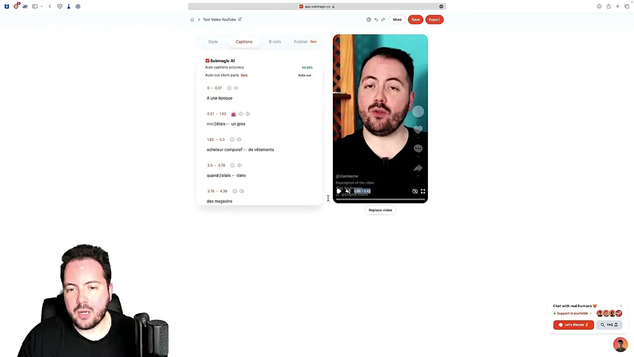 Workflow de création avec Submagic