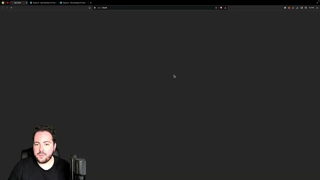 Interface de Tugan.AI et fonctionnement