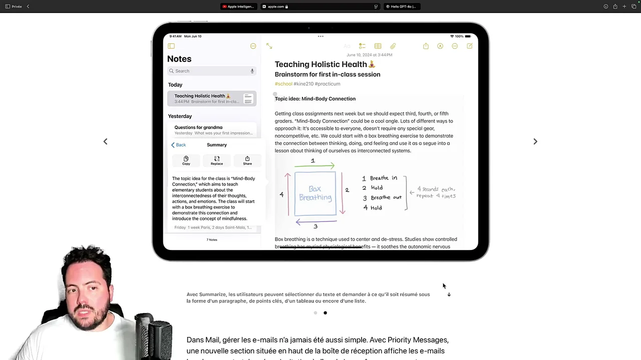 Les fonctionnalités clés d'Apple Intelligence