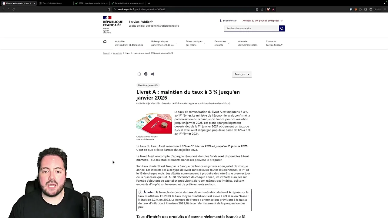 Fonctionnement du Livret A : taux, calcul par quinzaine et plafond