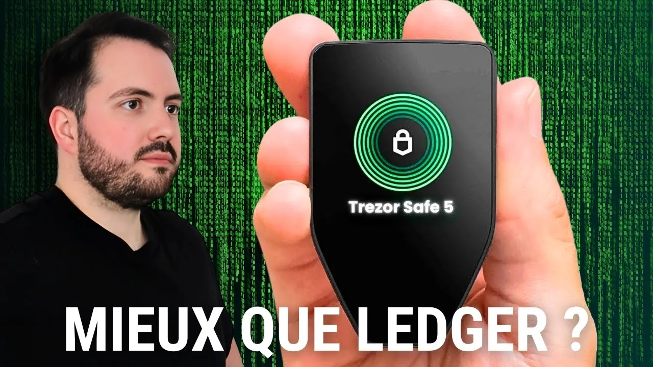 Interface Trezor Suite : gestion du portefeuille crypto